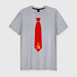 Футболка slim-fit Советский галстук, цвет: меланж