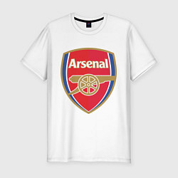 Футболка slim-fit Arsenal FC, цвет: белый