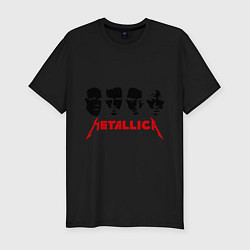 Футболка slim-fit Metallica (Лица), цвет: черный