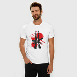 Футболка slim-fit CS Weapon, цвет: белый — фото 2