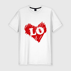 Мужская slim-футболка Love (мужская)