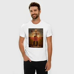 Футболка slim-fit American Gods: Czernobog, цвет: белый — фото 2