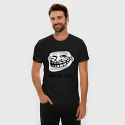 Футболка slim-fit Trollface. Problem? Проблемы?, цвет: черный — фото 2