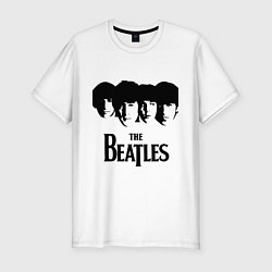 Футболка slim-fit The Beatles: Faces, цвет: белый