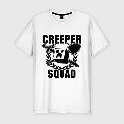 Футболка slim-fit Creeper Squad, цвет: белый