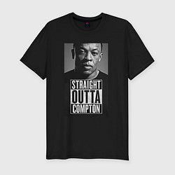 Футболка slim-fit Dr. Dre: Straight Outta, цвет: черный