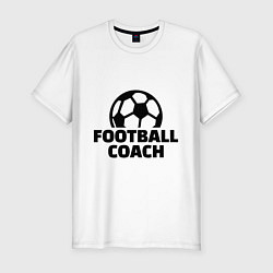 Футболка slim-fit Football Coach, цвет: белый