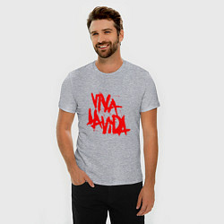 Футболка slim-fit Viva La Vida, цвет: меланж — фото 2