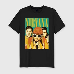 Футболка slim-fit Nirvana, цвет: черный