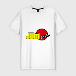 Футболка slim-fit JDM style, цвет: белый