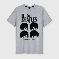 Футболка slim-fit A Hard Days Night, цвет: меланж