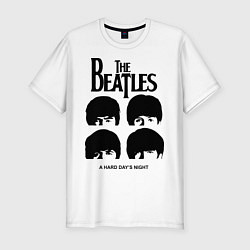 Футболка slim-fit A Hard Days Night, цвет: белый