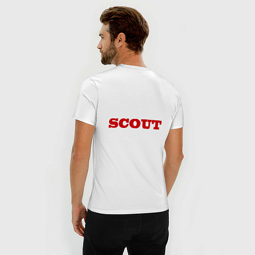 Мужская slim-футболка TF2: Scout / Белый – фото 4