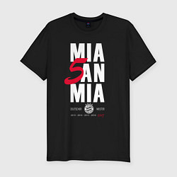 Футболка slim-fit Bayern FC: Mia San Mia, цвет: черный