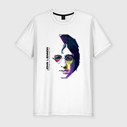 Футболка slim-fit John Lennon: Techno, цвет: белый