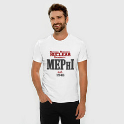 Футболка slim-fit MEPHI, цвет: белый — фото 2