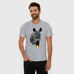 Футболка slim-fit Juventus Zebra, цвет: меланж — фото 2