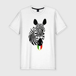 Футболка slim-fit Juventus Zebra, цвет: белый