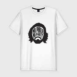 Футболка slim-fit No Pirlo, No Party, цвет: белый