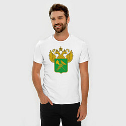 Футболка slim-fit Герб Таможни, цвет: белый — фото 2