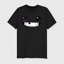 Футболка slim-fit Super Meat Boy: Face, цвет: черный