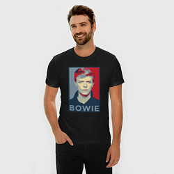 Футболка slim-fit Bowie Poster, цвет: черный — фото 2