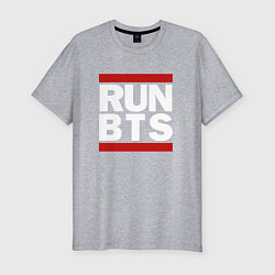 Футболка slim-fit RUN BTS, цвет: меланж