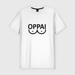 Мужская slim-футболка Oppai