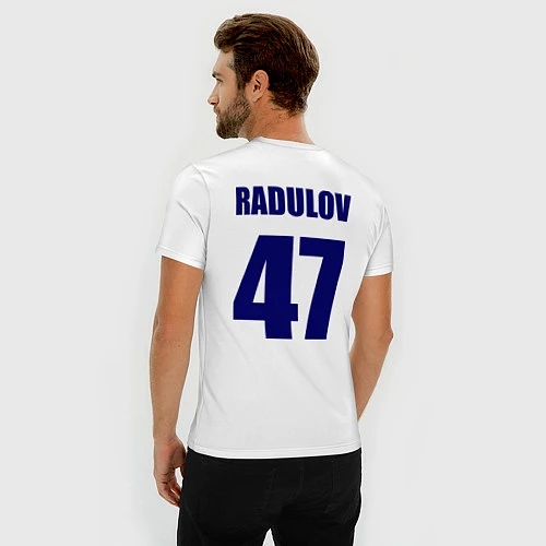 Мужская slim-футболка Nashville Predators: Radulov 47 / Белый – фото 4