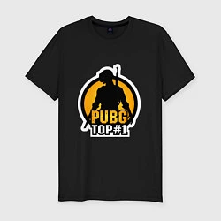 Футболка slim-fit PUBG Top 1, цвет: черный