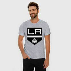 Футболка slim-fit Los Angeles Kings, цвет: меланж — фото 2