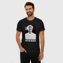 Футболка slim-fit Justin Bieber, цвет: черный — фото 2