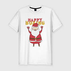 Футболка slim-fit Happy Boxing, цвет: белый