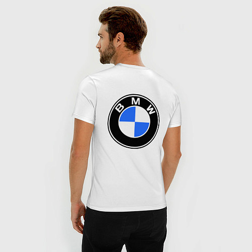 Мужская slim-футболка Joy BMW / Белый – фото 4