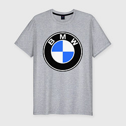 Футболка slim-fit Logo BMW, цвет: меланж