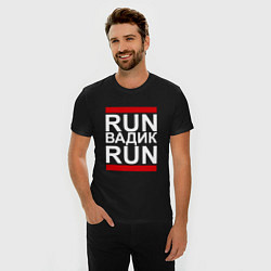 Футболка slim-fit Run Вадик Run, цвет: черный — фото 2