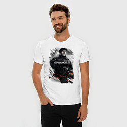 Футболка slim-fit Statham, цвет: белый — фото 2