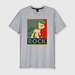 Футболка slim-fit Rock Pony, цвет: меланж