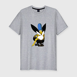 Футболка slim-fit Marge Playboy, цвет: меланж