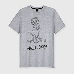 Футболка slim-fit Bart: Hell Boy, цвет: меланж