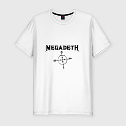 Футболка slim-fit Megadeth Compass, цвет: белый