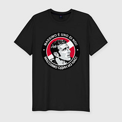 Футболка slim-fit Массимо один из нас, цвет: черный