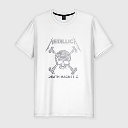 Футболка slim-fit Metallica: Death magnetic, цвет: белый