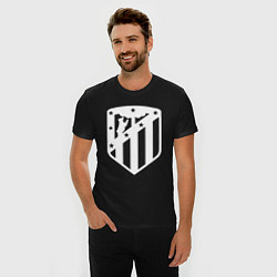 Футболка slim-fit FC Atletico Madrid, цвет: черный — фото 2