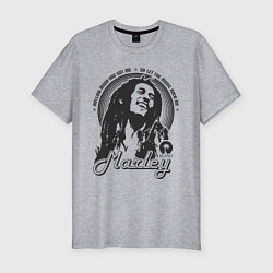 Футболка slim-fit Bob Marley: Island, цвет: меланж