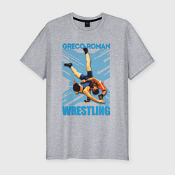Футболка slim-fit Greco-roman wrestling, цвет: меланж