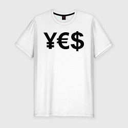 Футболка slim-fit YE$, цвет: белый