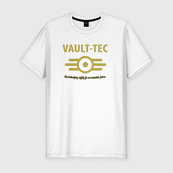 Футболка slim-fit Vault Tec, цвет: белый