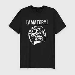 Футболка slim-fit Amatory, цвет: черный