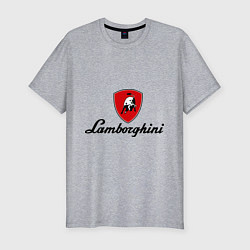 Футболка slim-fit Logo lamborghini, цвет: меланж